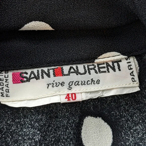 Saint Laurent • Rive Gauche Vintage Polka Dot Dress